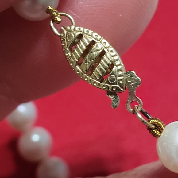 10 K gold White Fresh water pearls - Picture 3 of 11